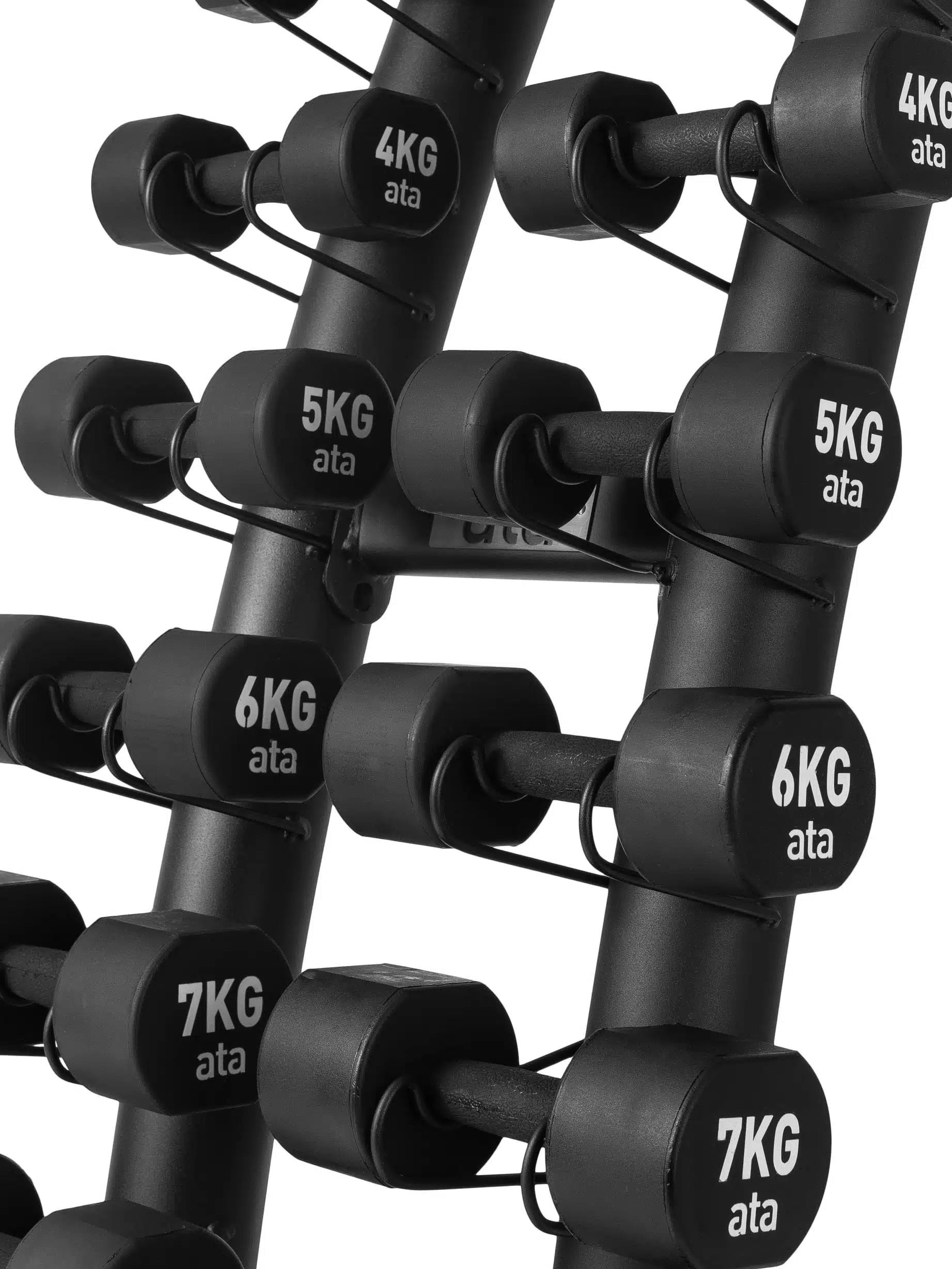 ata Aerobic PU Hantel 1-10KG med Rack - Bilde 2